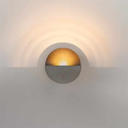 Modular+Impulse Round Wall 1x LED 3.8/5.5W 364/489lm 350/500mA 2700K CRI>90, IP44, seinavalgusti, matt hall, liiteseadmeta